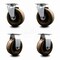 Service Caster 5 Inch High Temp Phenolic Caster Set with Roller Bearings 2 Swivel 2 Rigid SCC SCC-20S520-PHRHT-2-R-2 - alternate 1